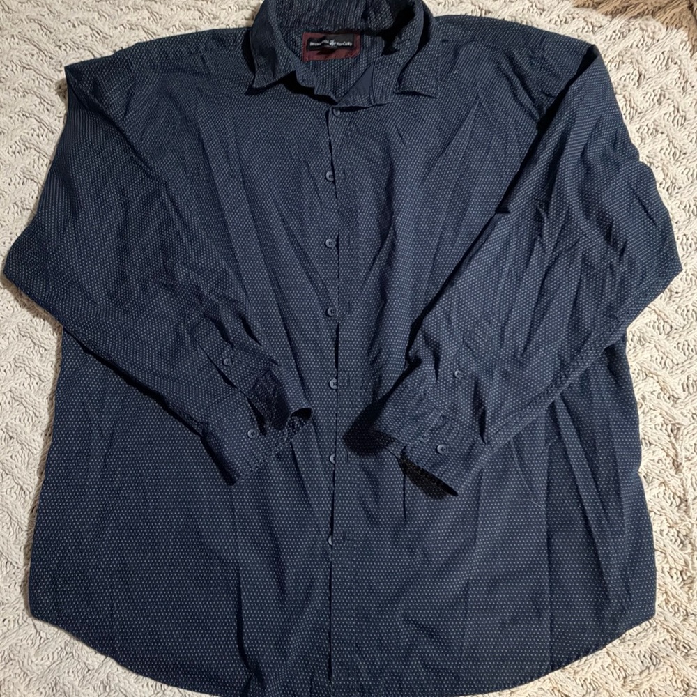 Beverly Hills Polo Club Dark Blue Casual Shirt